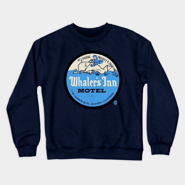 Vintage Whalers Inn Anaheim California Crewneck Sweatshirt by StudioPM71